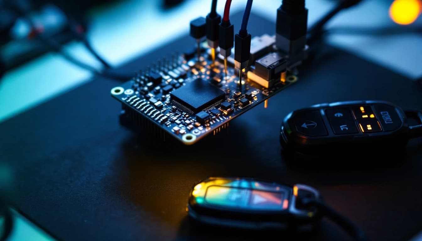 Crossfire SKREEM immobilizer module on the programming bench