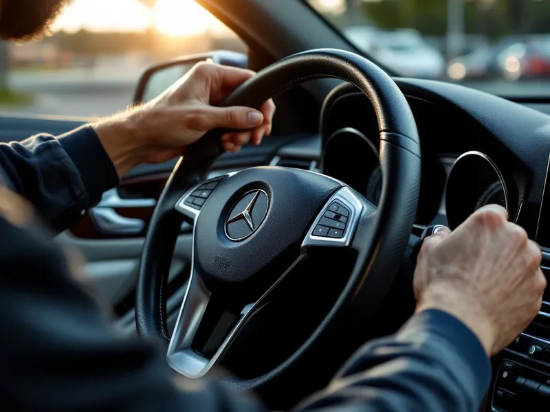 Mercedes interior with EIS in dash